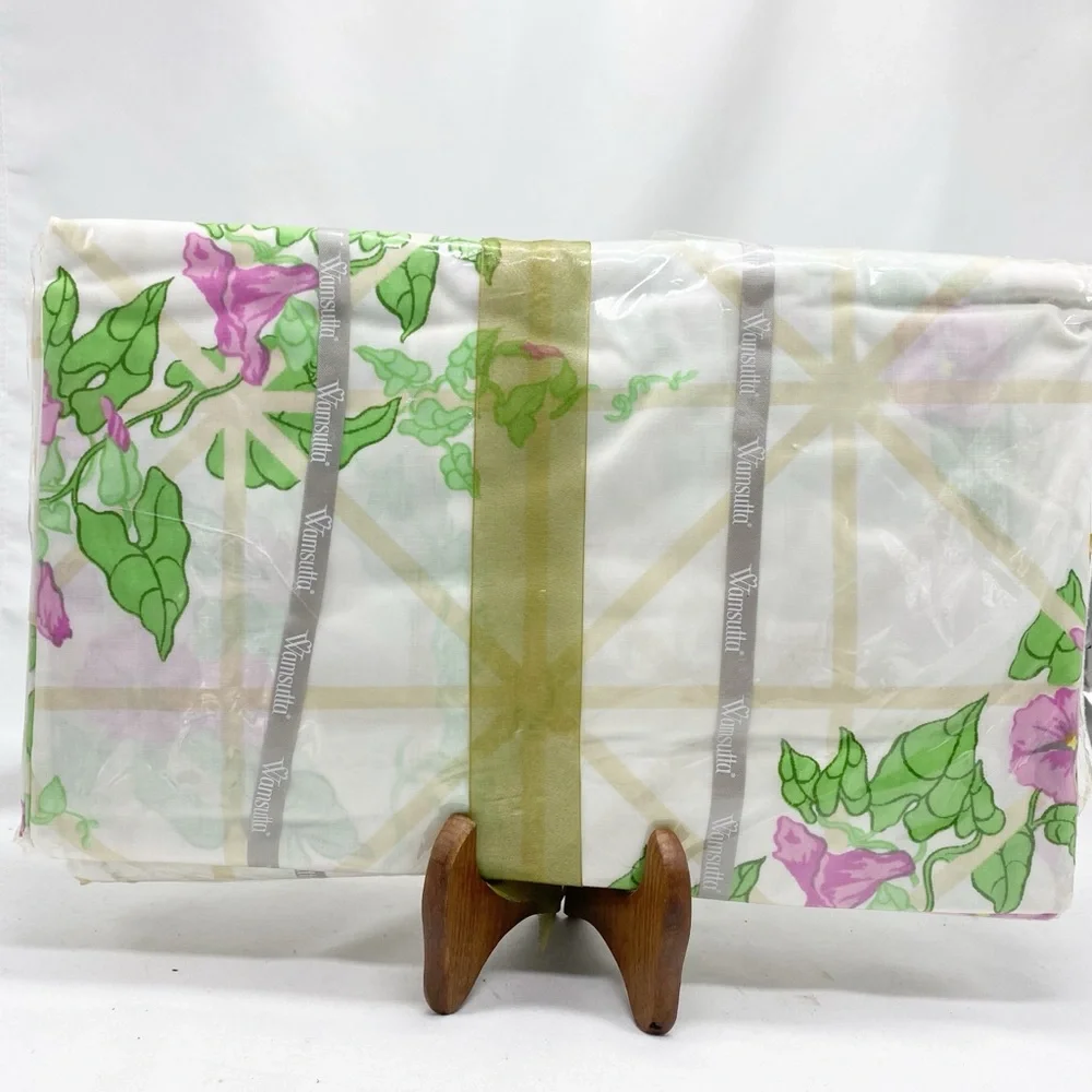 Wamsutta Christian Dior Exclusive Vintage Floral Twin Sheet Set NEW Old Stock